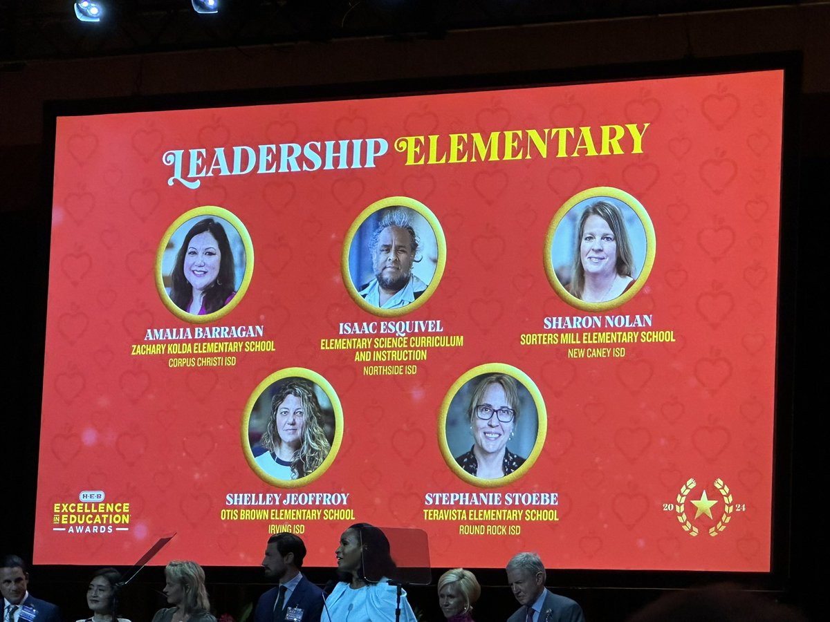 SollarsAmalia's tweet photo. What an honor 2 time celebrating my colleague & co-dreamer of big nature ideas for @NISD Ss! What a great celebration @HEBexcellence! Thank U 4 honoring teachers, schools & ISDs! (Added the last photo in case you didn’t recognize us ;) #NISDElemScience https://t.co/EG6Pbijhmg
