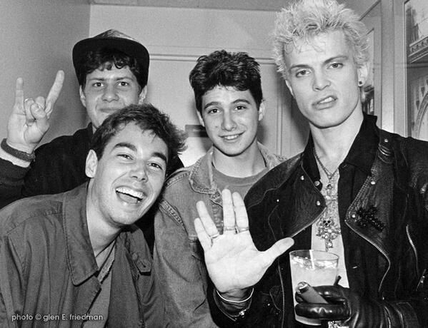 crockpics's tweet photo. Beastie Boys meet Billy Idol. Photo by Glen Friedman https://t.co/6esc8cm9RA