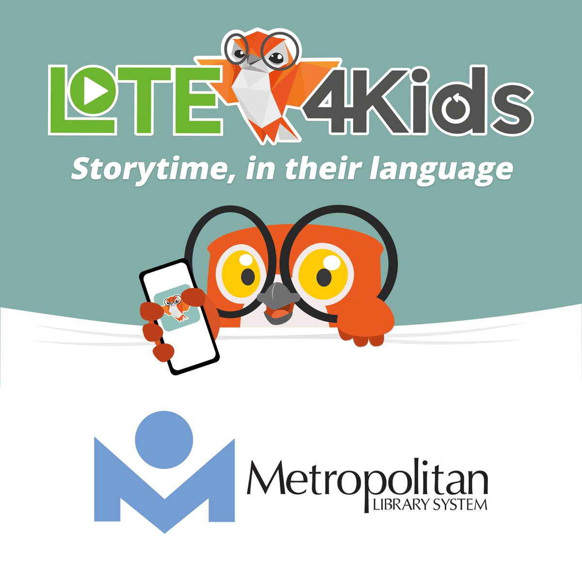 We're excited to share that we've got a new resource for our young library guests! Kids can now enjoy thousands of picture books in 65+ languages, with English translations! Explore Lote4Kids with your library card today: ow.ly/WBmQ50RwZSy