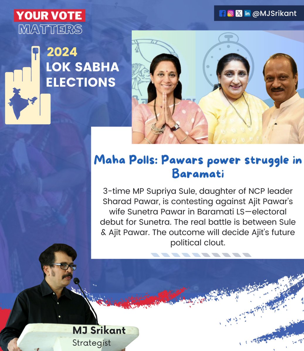 Maha Polls: Pawars power struggle in Baramati

#MahaPolls #Baramati #PowerStruggle #SupriyaSule #SharadPawar #AjitPawar #SunetraPawar #ElectoralDebut #PoliticalClout