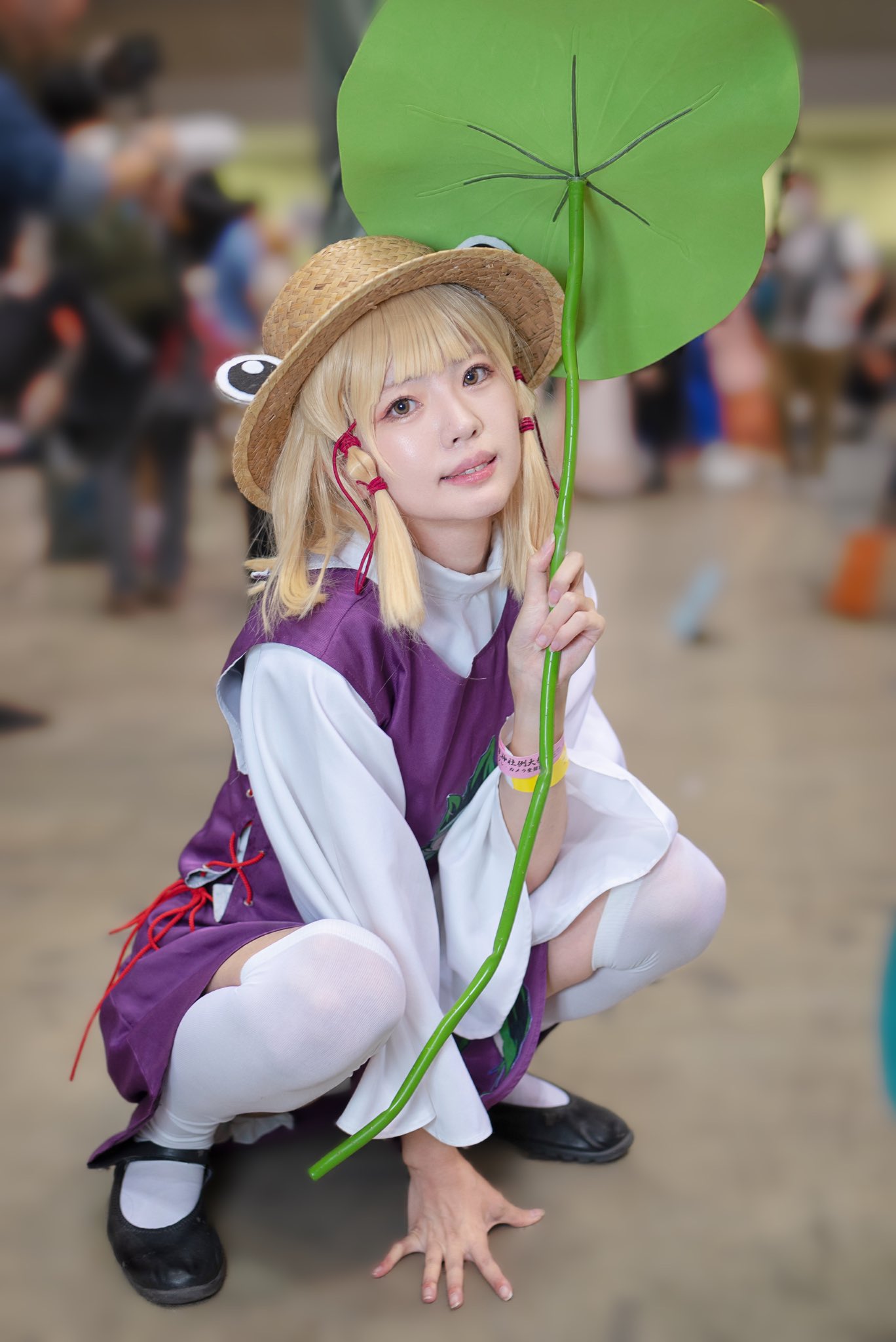 東方 洩矢諏訪子 コスプレ K2596 東方風神録 洩矢諏訪子 風 コスプレ衣装+帽子+ウィッグ