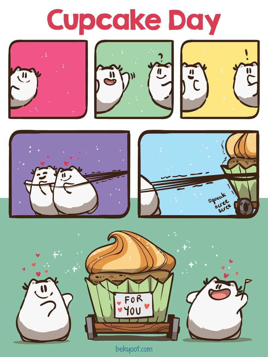 FROM THE ARCHIVE: 'Cupcake Day' Wednesday seems like a good day for a cupcake day. :) #webcomic #webcomics
