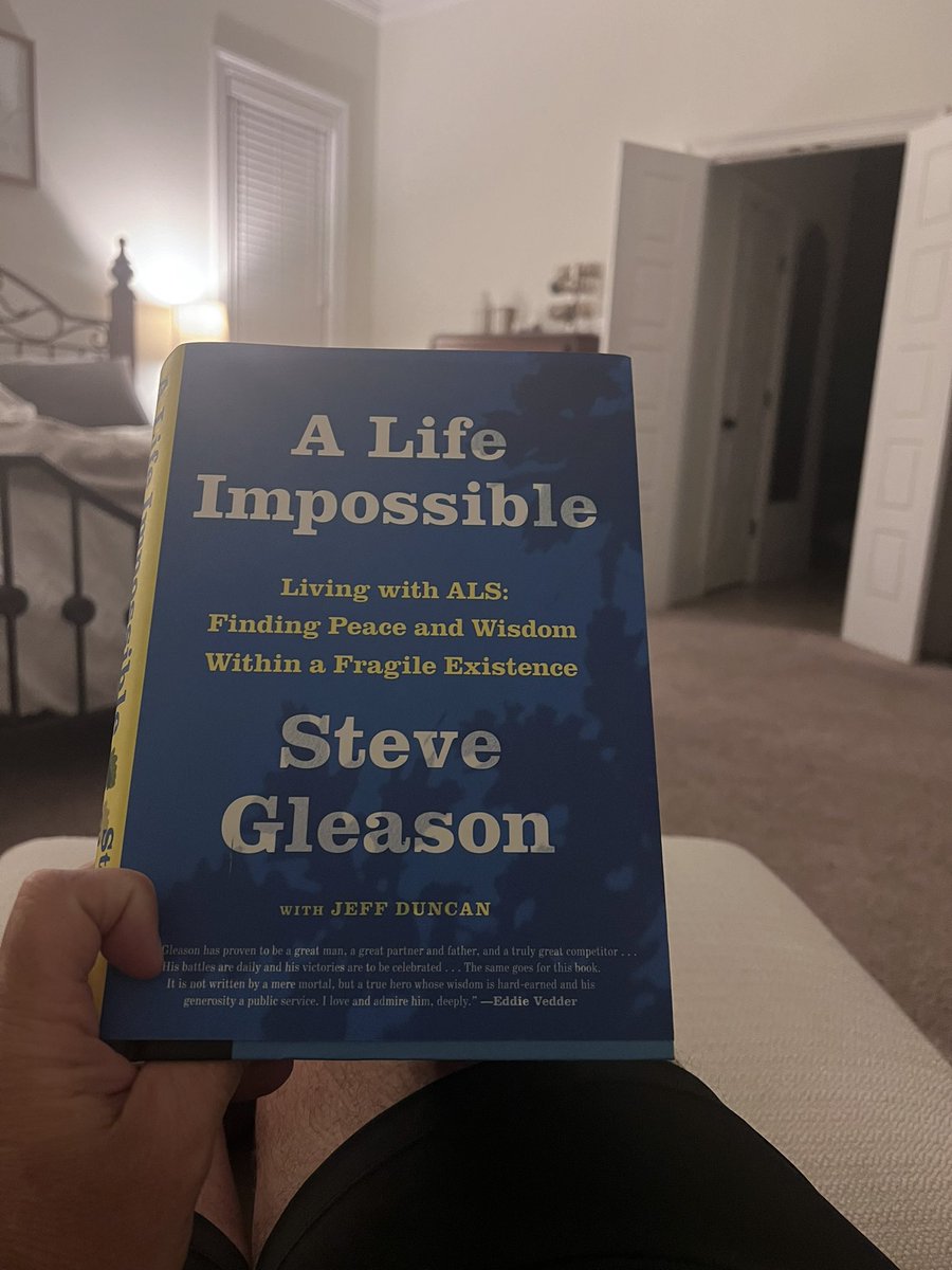 Beyond excited to dive into this book written by @SteveGleason & @JeffDuncan_ ! Having personally witnessed the horrific disease that is #ALS with the loss of a man I respected and adored so much in Mark Toler this book is sure to stir the emotions! #NoWhiteFlags #CureALS