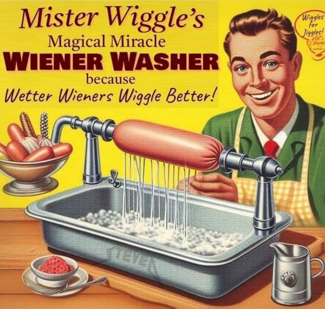 Wetter wieners wiggle better!