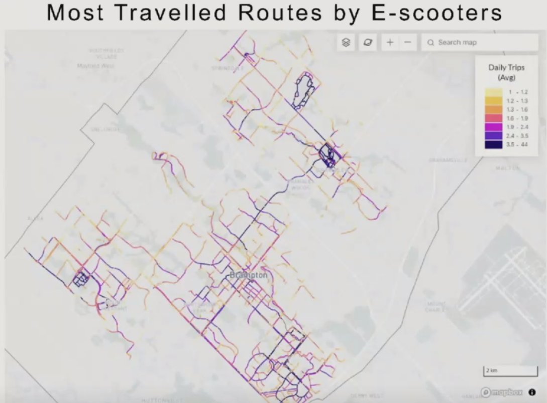 This is  neat map, the vodden/howden cycling lanes are very important to connect the west side to popular areas like Ching Park, Professor's lake in the east. 
#Brampoli #brampton