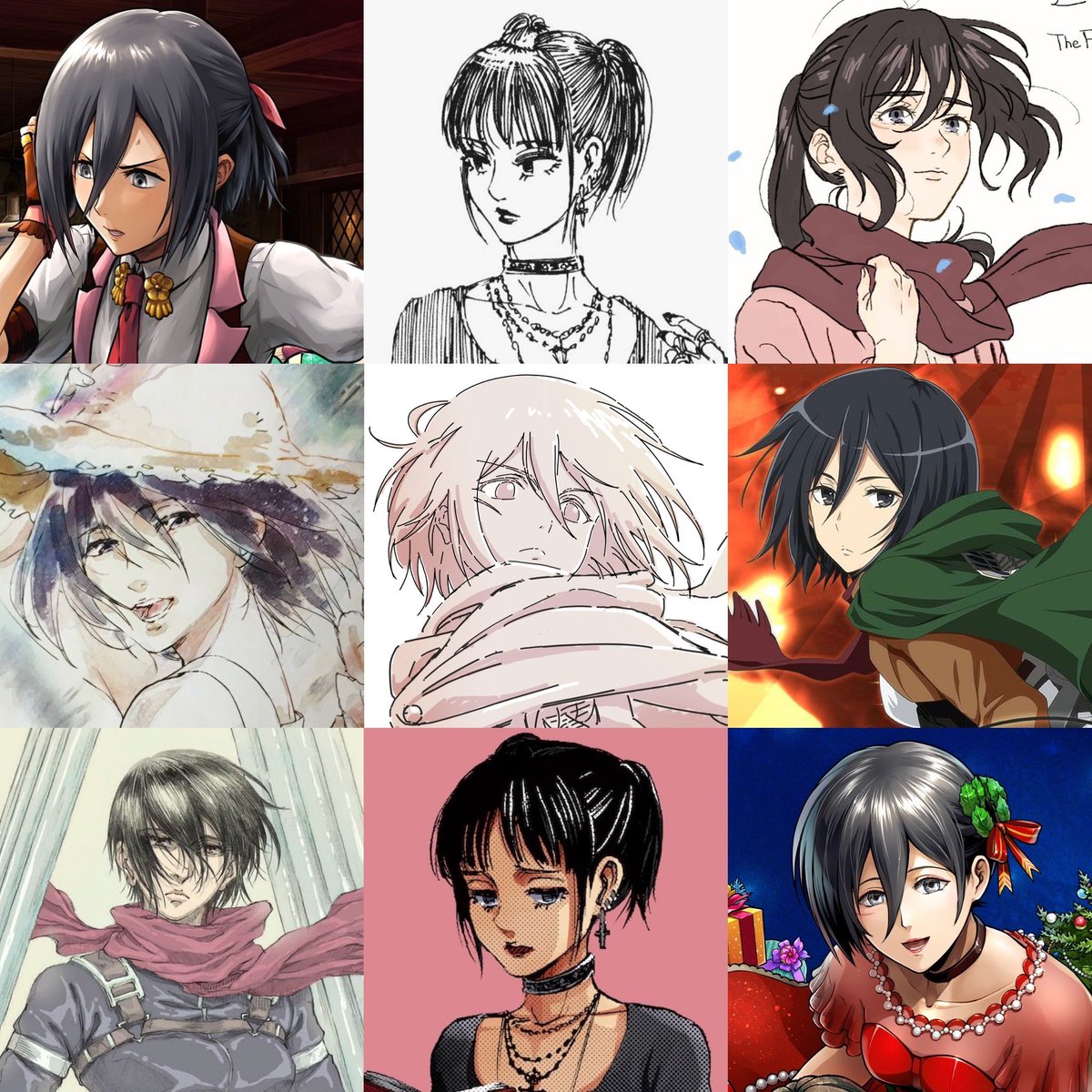 mikasaarchive's tweet photo. 🪡Mikasa Ackerman with different hairstyles🧵 https://t.co/EeorEwhFPJ