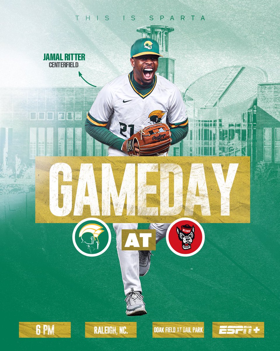 Facing an ACC opponent tonight! 🆚 NC State 🕘 6 PM 📍 Raleigh, N.C. 🏟️ Doak Field at Dail Park 📽️ ESPN+ | shorturl.at/yAQWY 📊 shorturl.at/auGHJ #GoldStandard🔰