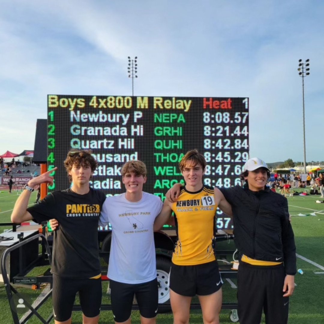 Massive congratulations to all of the sprinters at Newbury Park High School who smashed meet records this year!🏃‍♂️💨🏆

Way to go team! @newburyparkhs_xc 👏 

#NewberryParkHS #CrossCountry #RecordBreakers #Sprinters #DistanceRunning #MeetRecord #AthletePride #TeamSpirit #GoTeam