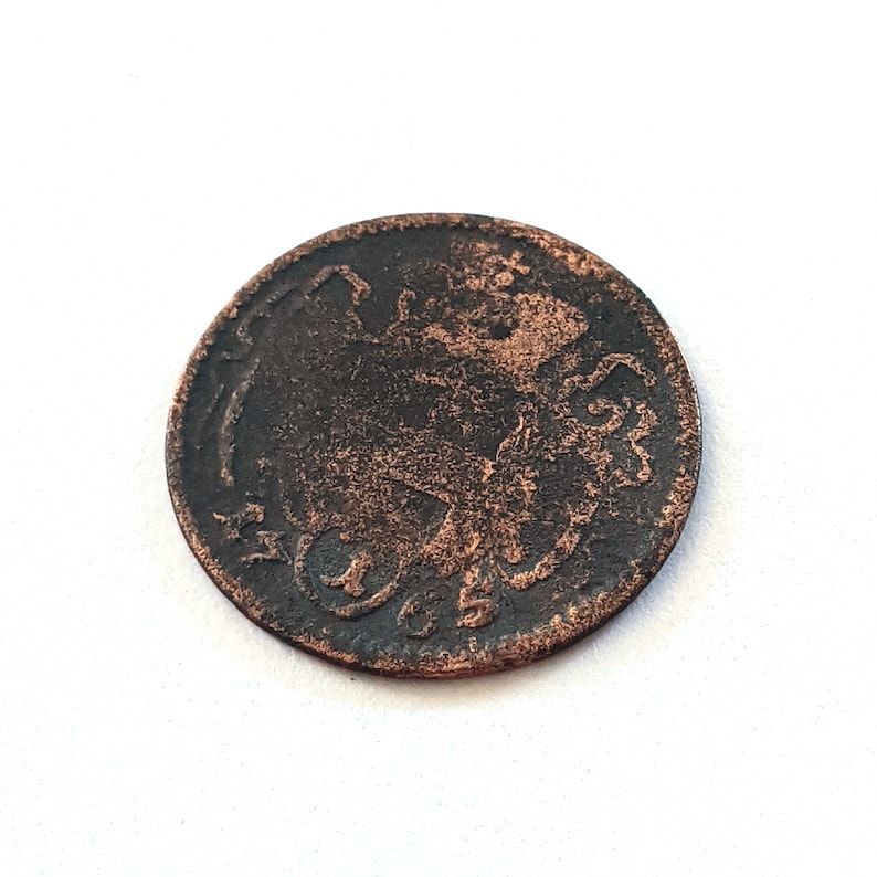 1765 Austria 1 PFENNIG, Vintage Austrian Empire 1760's COIN at COINeredShop etsy.me/3EVIpTO via @Etsy