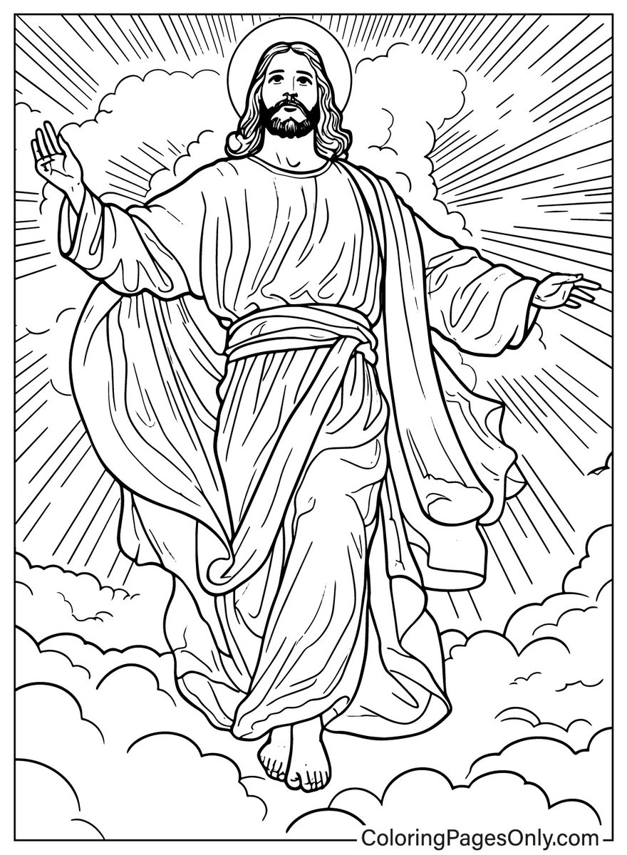 🙏 Free Ascension Day coloring pages ⛪️ 
coloringpagesonly.com/pages/ascensio…

#ascensionday #Jesus #ChristianAndBible 
#Coloringpagesonly #coloringpages #ColoringBook  
#art #fanart #sketch #drawing #draw #coloring #USA  #trend #Trending #TrendingNow #Twitter #TwitterX