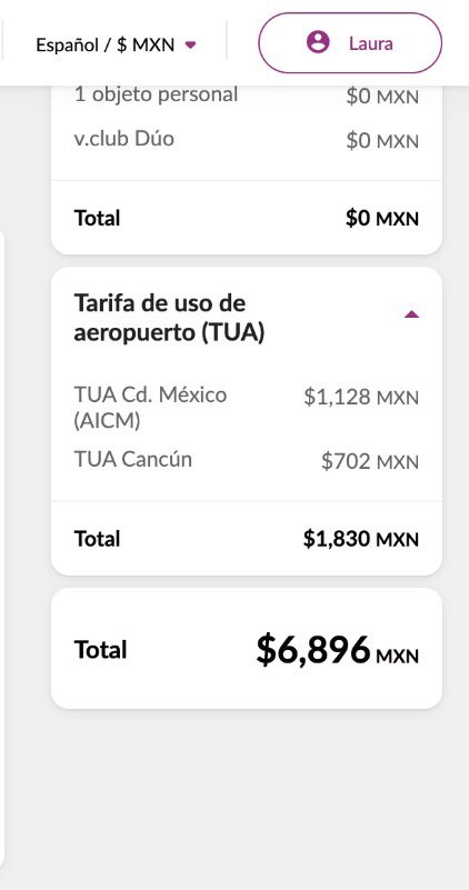 TiempoconGina's tweet photo. @flyvolaris me podrías explicar por qué me salen montos diferentes en esta cotización? Estoy buscando al mismo tiempo en dos dispositivos el mismo vuelo, con mismos horarios y el monto no es el mismo, por qué ? https://t.co/v982kVInac