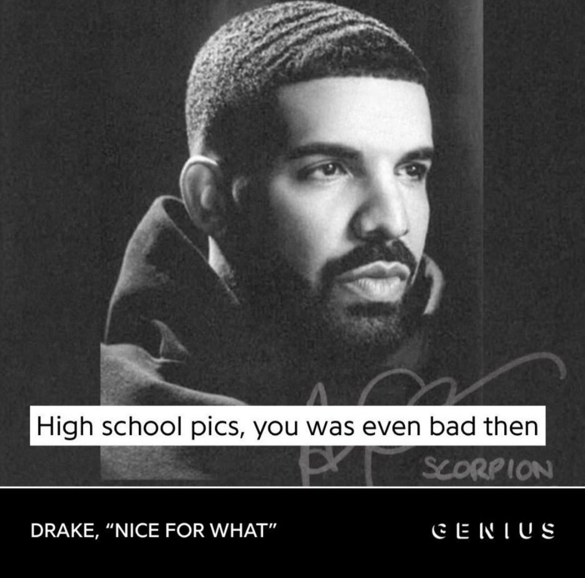 <a href="/nfr_podcast/">NFR Podcast</a> Drake: I'd never look twice at no teenager
Also Drake: