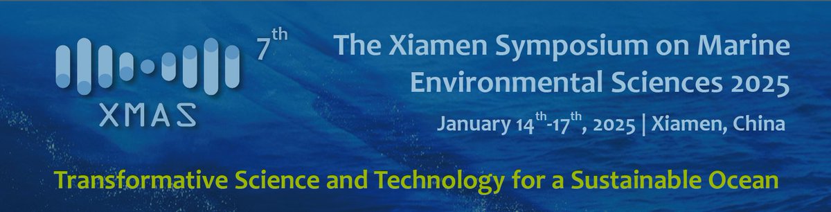 The 7th Xiamen Symposium on Marine Environmental Sciences (XMAS-VII) will be held in Xiamen, China from 14-17 Jan 2025. The local organising committee is now calling for proposals of scientific sessions, workshops, town halls and other events. melmeeting.xmu.edu.cn/xmas