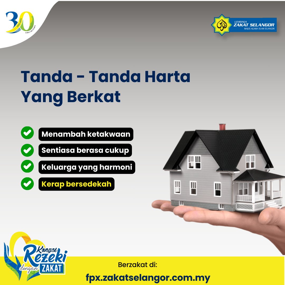 Setiap yang kita perolehi datangnya daripada Allah SWT. Dalam mencari rezeki yang berkat kita perlu sentiasa bersyukur dan merasa cukup dengan segala bentuk pemberian daripada-Nya.   

Salah satu petanda rezeki yang berkat adalah mudah untuk bersedekah & ikhlas dalam menunaikan…