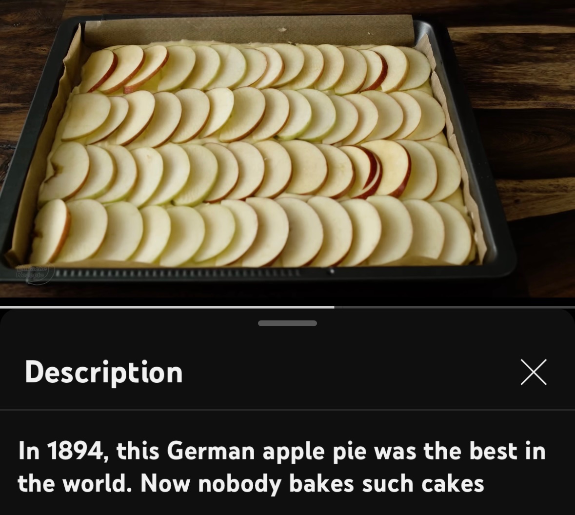 Now nobody bakes such cakes