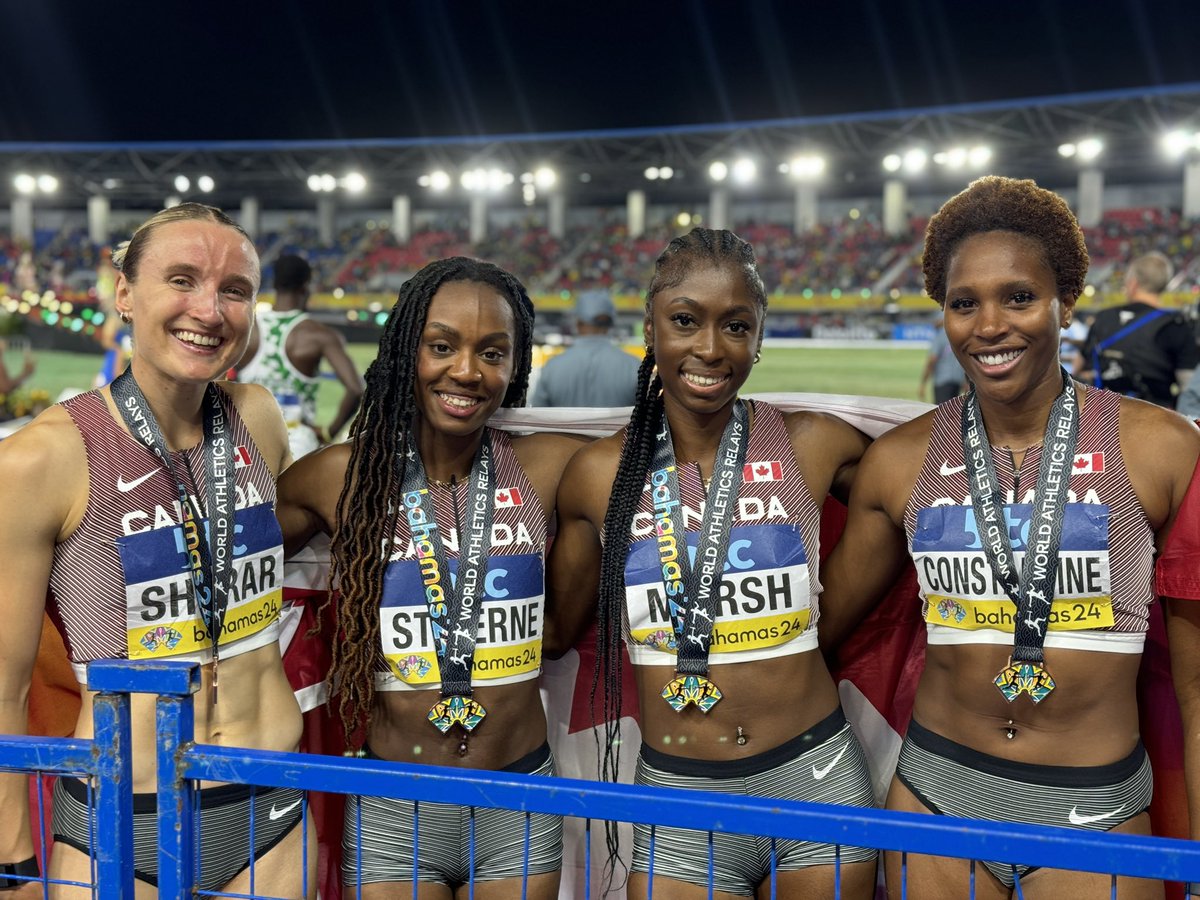 Canada leaves the World Athletics Relays with two medals. Silver in the men’s 4x100m relay. Bronze in the women’s 4x400m relay. A lot of great running. Confidence. Growth. Bring on the Paris Olympics.