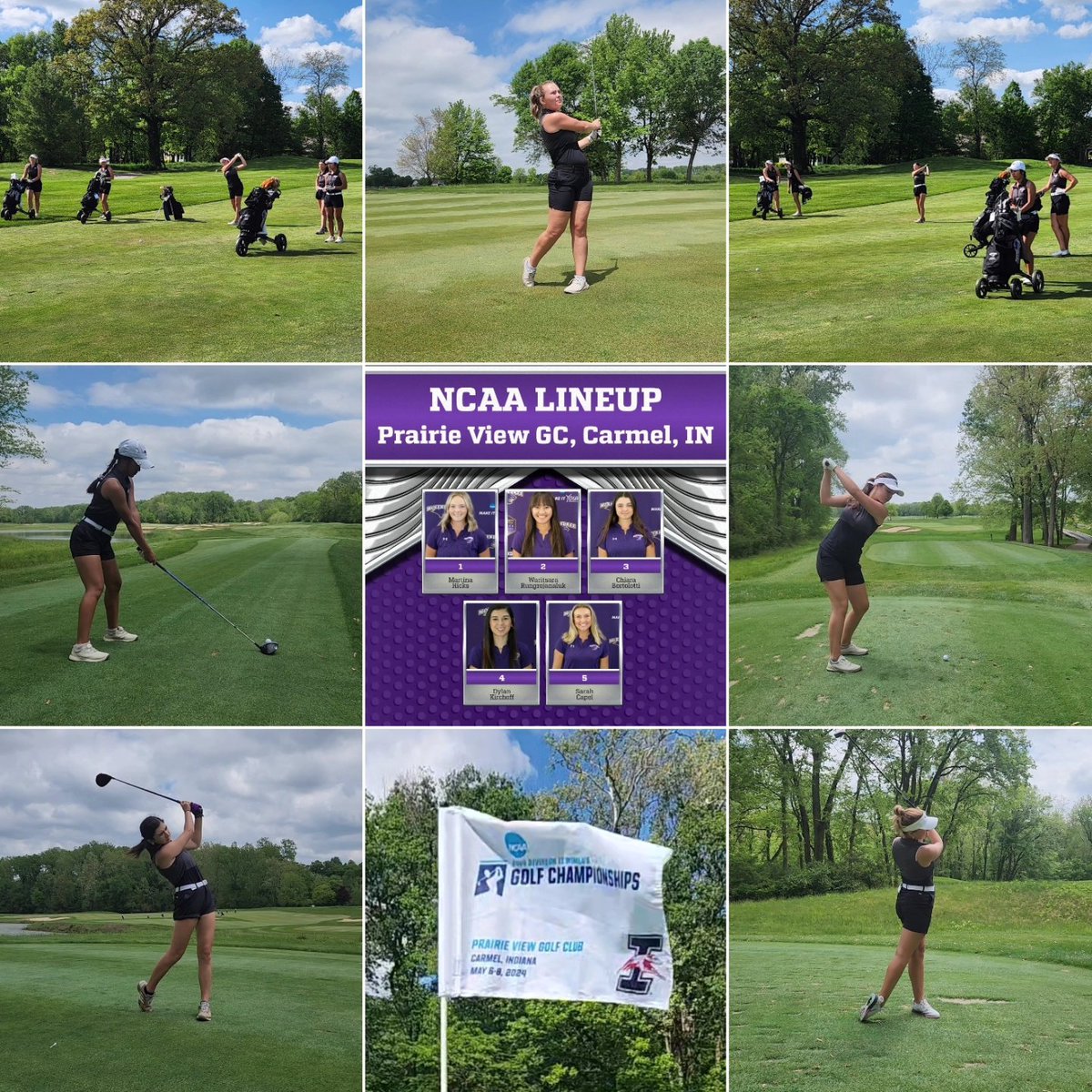 Ladies first! NCAA women's East Regional tees off tomorrow morning, 8:30-9:06 for the Follow us live💜⛳️ results.golfstat.com/public/leaderb… Men begin the NCAA Tournament on Thursday. It's a great week to be a Bearcat!