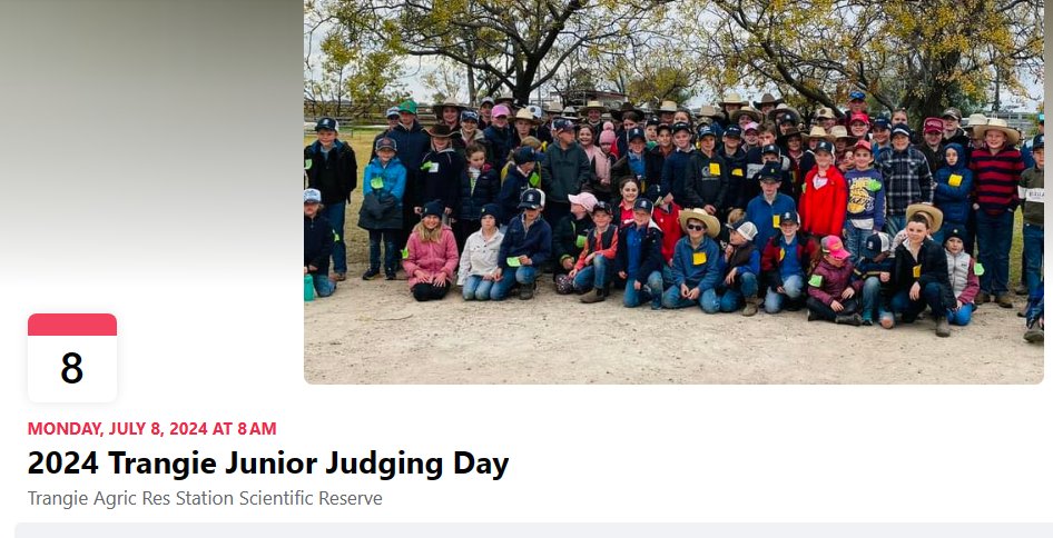 📅Its back!!! The most popular event, for us anyway, on the calendar... 🐮🐑🌾Junior Judging Day 🌾🐑🐮 Trangie Research Station, Monday, 8th July. Details to follow.... @nswdpi @DPI_Livestock @kathdono @NSWDPI_AGRONOMY @NSWFarmers @pennyheuston