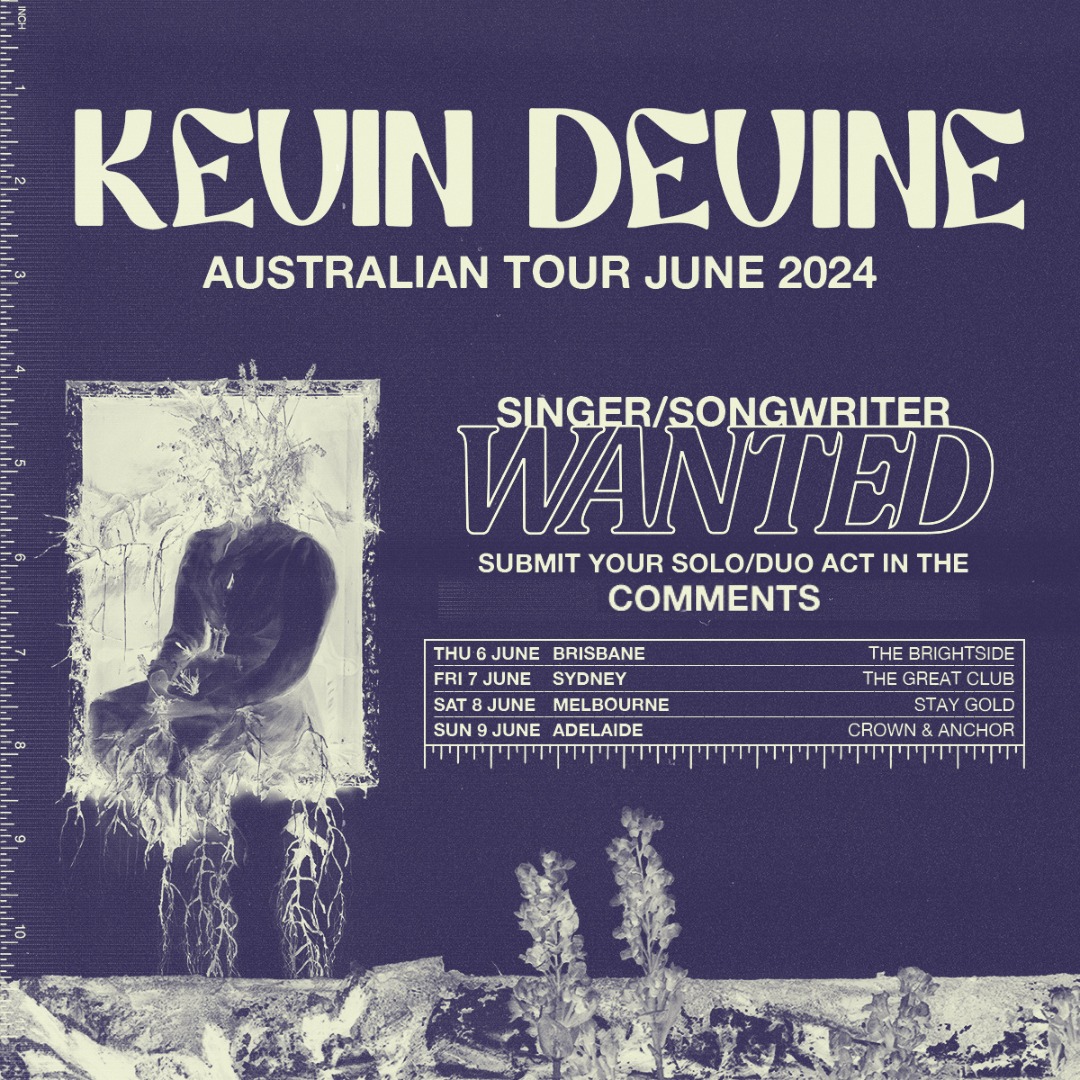 Open for @KevinDevineTwit 𝐿𝑜𝑜𝑘𝑖𝑛𝑔 𝑓𝑜𝑟 𝑎 𝑠𝑜𝑙𝑜/𝑑𝑢𝑜 𝑎𝑐𝑡 𝑡𝑜 𝑜𝑝𝑒𝑛 𝑒𝑎𝑐ℎ 𝑠ℎ𝑜𝑤, the winning entry will be hand-selected by Kevin Devine himself! Submissions close at 5pm AEST on Friday 10 May. Enter now ➟ linkin.bio/dalcomp
