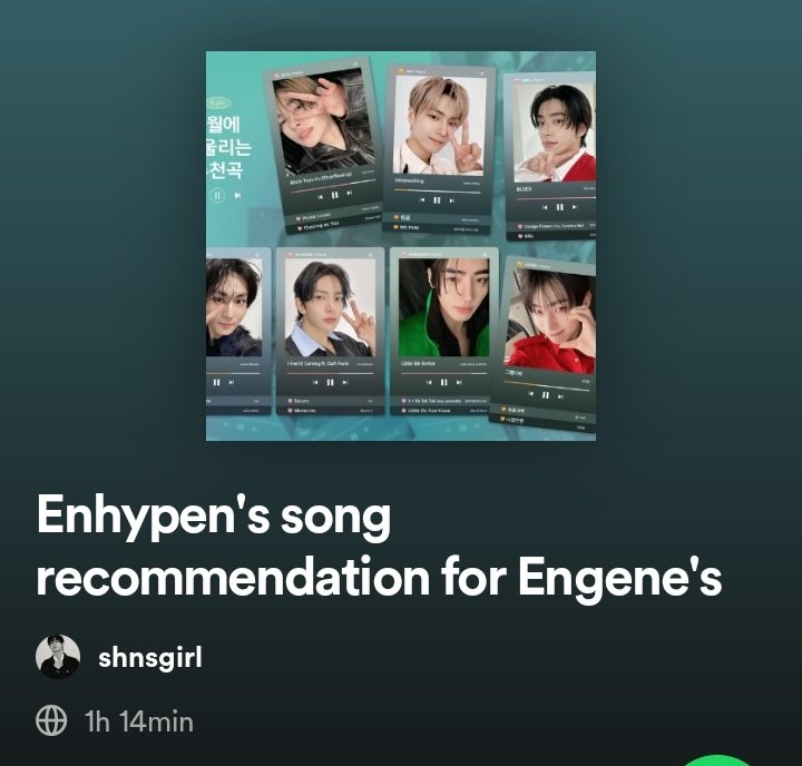 I MADE A PLAYLIST, FEEL FREE TO SAVE IT🫶🏻 🖇️: open.spotify.com/playlist/6hpav… #ENHYPEN @ENHYPEN @ENHYPEN_members