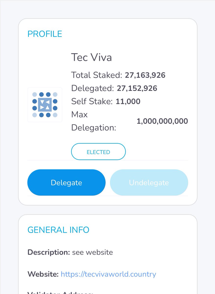 Thank you for staking your $ONE with @OneTecviva. You are supporting the @harmonyprotocol while earning rewards in $ONE and $TEC.  We are now 26mil+ staked 🎉🥳🎊

tecvivaworld.country

#tecvivadao