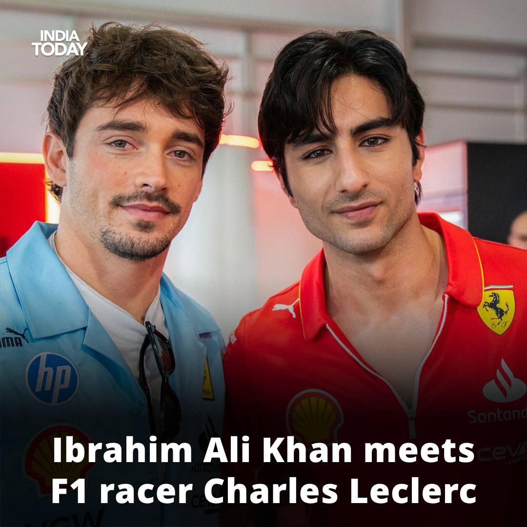 #IbrahimAliKhan met Formula One racing driver Charles Leclerc in Miami recently. He attended the Miami Grand Prix and was seen having a word with Charles during his visit. He also took to his Instagram page to share a few captures from his Miami trip. 

A video of Ibrahim greeted…