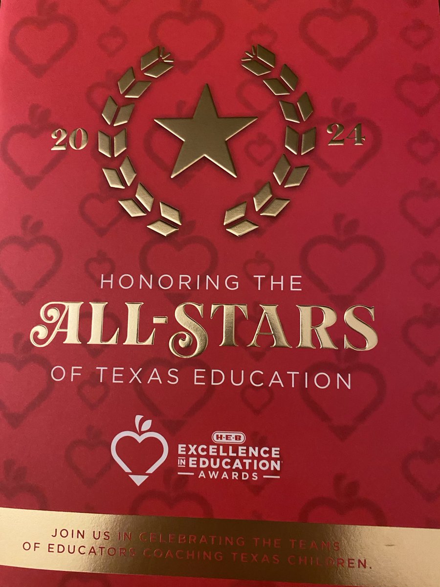 A true honor to attend this event. Heartfelt thanks to ⁦@HEBexcellence⁩. We are #CCISDproud of our school board for being a state finalist. 🍎