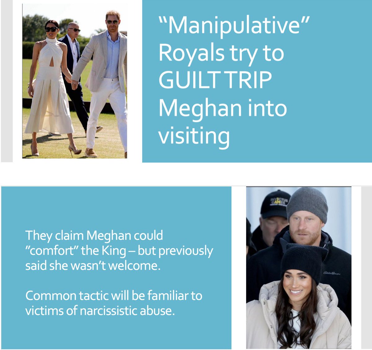 Will #ThatFamily EVER stop trying to get Prince Harry and Princess Meghan back under their control?

#DuchessMeghan #RoyalFamily #PrinceofPegging #Baldilocks #KingCharles #KingCharlesTheCruel