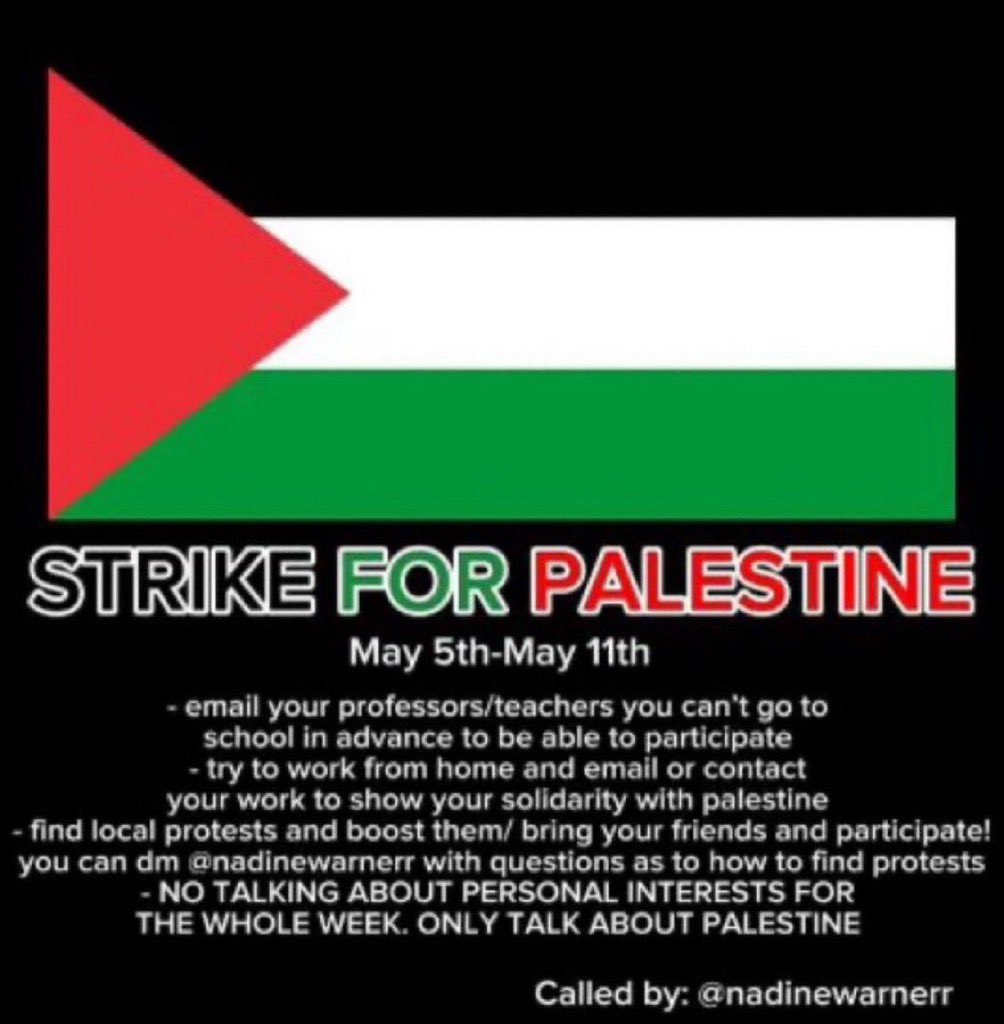 #FreePalestine #StrikeForPalestine