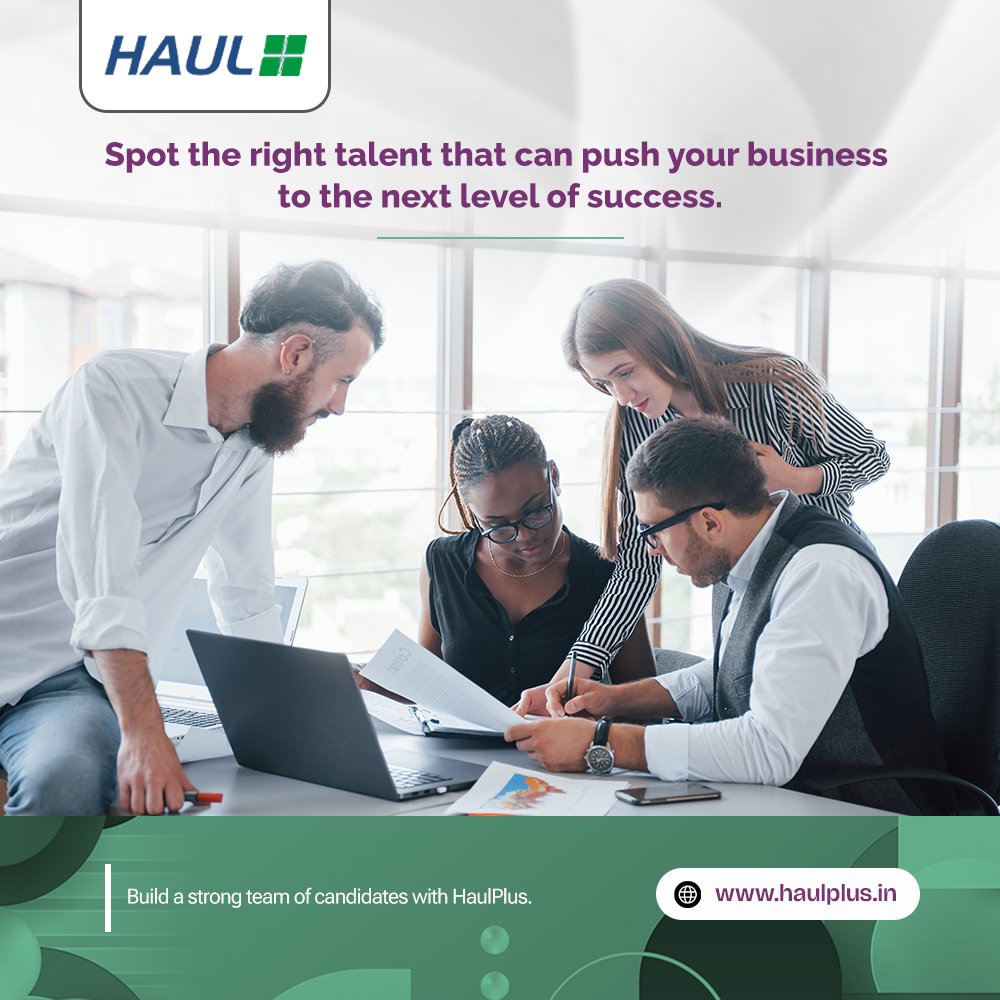 Spot the right talent that can push your business to the next level of success. Build a strong team of candidates with HaulPlus

Call us now at 7030954100 or visit haulplus.in

#staffingfirm #staffingservices #staffingindustry #staffingcompany #humanresource