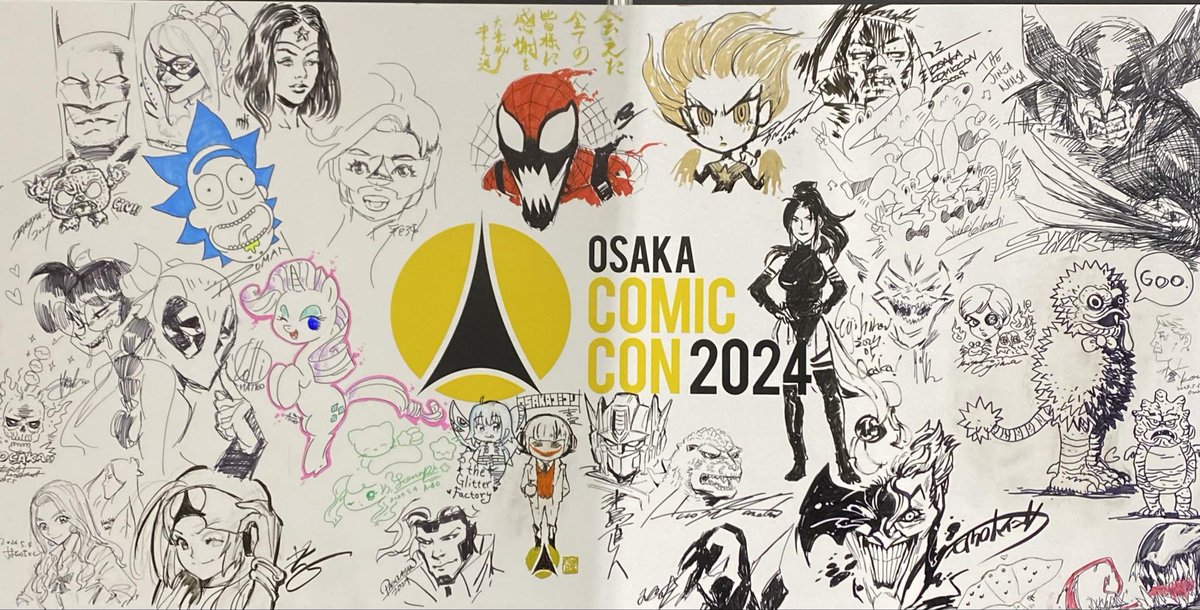 大阪コミコン2024 ご来場いただきありがとございました。
Thank you every one who came to Osaka Comic con 2024.
#OsakaComicCon 
#OCC2024