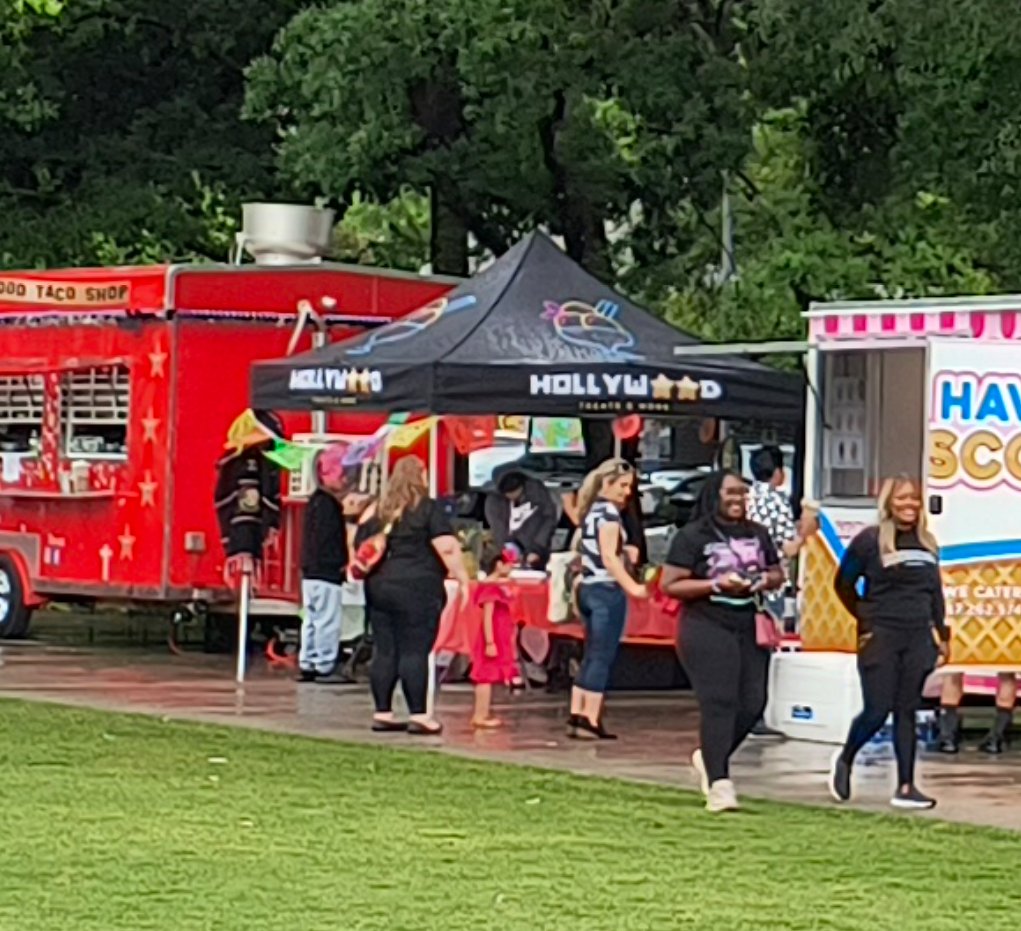 Food trucks, retail vendors. Event was from 12-7pm. #RaleighNC #CincoDeMayo2024