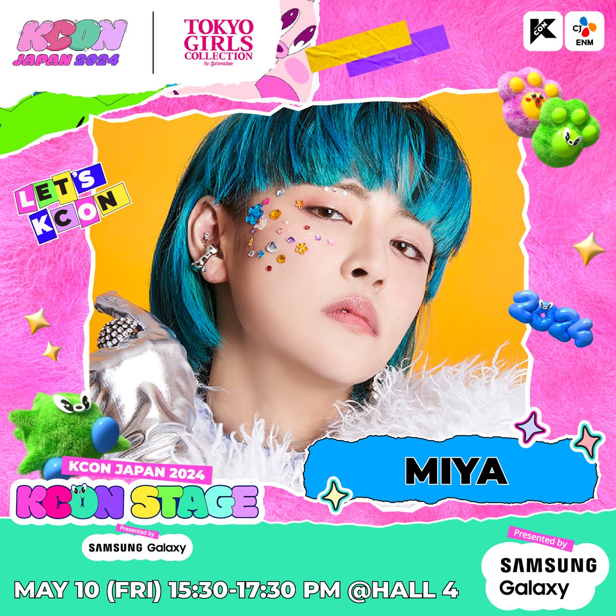 [#KCONJAPAN2024] TOKYO GIRLS COLLECTION LINEUP 📍 MAY 10 (FRI) 15:30 ~ 17:30PM 📍 KCON STAGE HALL 4 💙GUEST #Celest1a / @Celest1a_x #LEEMINHYUK / @L_M_H_smile 💙MC #MASHIHO / @mashiho_ib #MIYA / @miya38_official 📢GET YOUR TICKET NOW 🎫 bit.ly/3vrYG1I