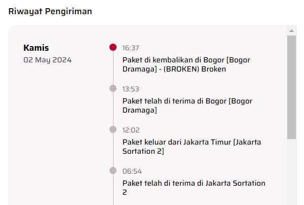 ipasha96's tweet photo. @sicepat_ekspres paket dari tgl 2 sudah sampai di Bogor, tapi sampai sekarang tidak diantar ke alamat saya. No Resi  005243465428. Kontak ke CS via WA cuma dibalas pakai robot, nggak berguna mau komplain https://t.co/e4C3ZWgUkW