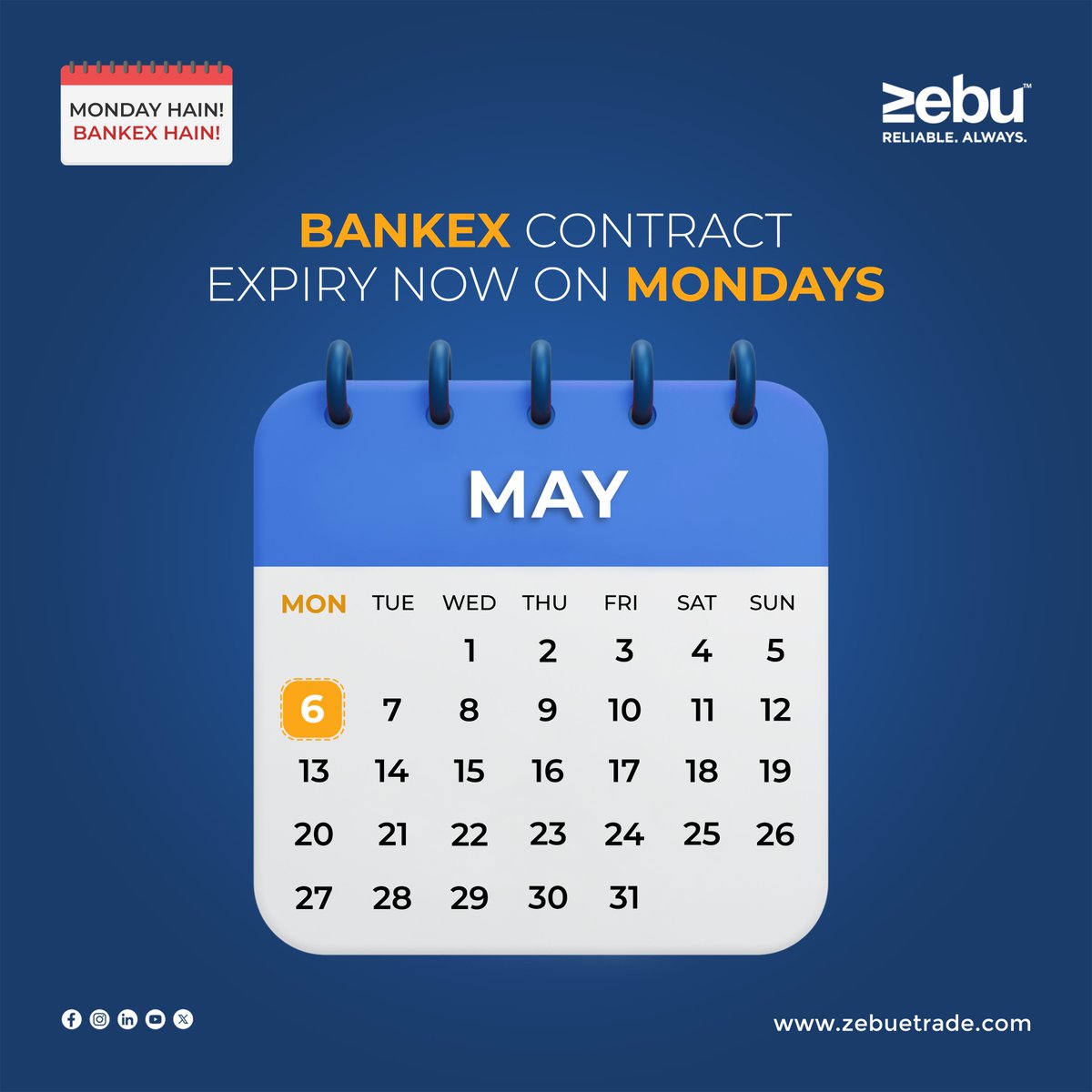 BANKEX CONTRACT EXPIRY NOW ON MONDAYS!

#stockinvesting #stockmarketnews #simplifywithmynt #zebu #financialfreedom #stockmarketupdate #stockmarkettoday #stockmarketlife #stockmarketinvestment #chennai #Bankex #BSE #MondayExpiry #InvestmentGoals