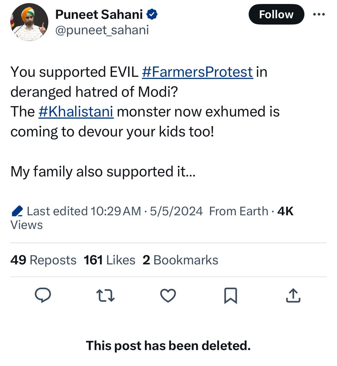 The offspring of the masands are playing into the hands of their political masters to destroy Punjab. Otherwise, who on Earth would label a civilian protest as 'evil' and link it to incidents that have no relation to the #FarmersProtest? Isn't this druggy hatching conspiracies…