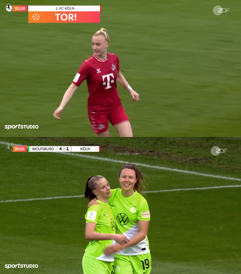 Ewa Pajor scored a brace as Wolfsburg beat Köln 5-1. #WOBKOE