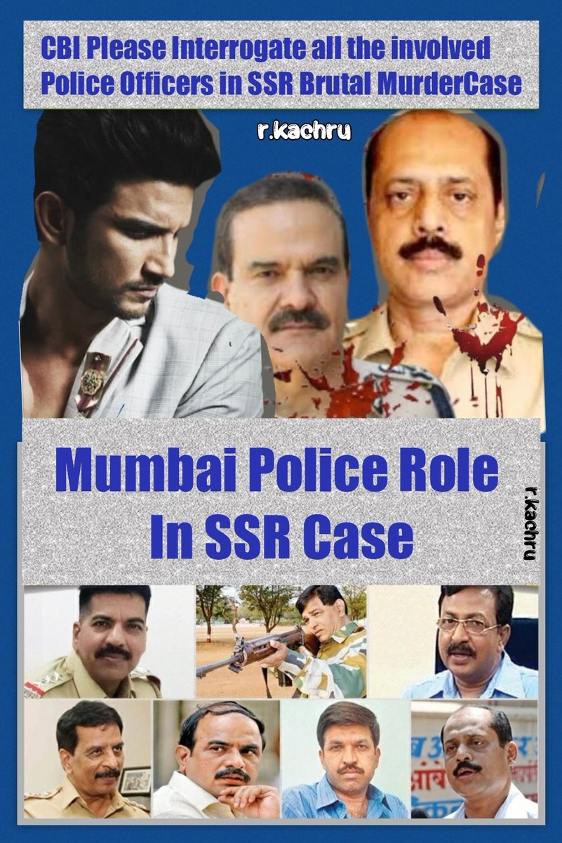 🔱Har Har Mahadev🔱

@MumbaiPolice Role In SSRCase is Highly Questionable

@Copsview have you grilled d then DCP Bandra ParamjitDahiya who ignored SSRFamily's SOS on Feb 25,2020 despite of acknowledging d message
His negligence cost SSR his life

TL~Mumbai Police Role In SSR Case