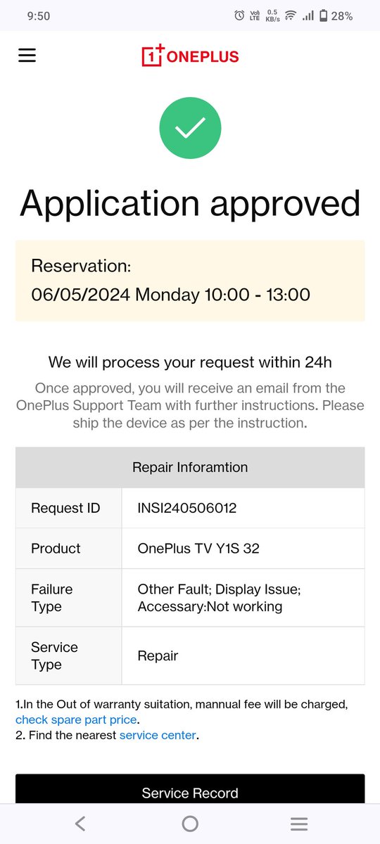 @OnePlus_IN @oneplus @OnePerfectShot 
I have registered complaint but no response till now from your end @OnePlus_Support @OnePlus_IN why so regtfull 
See attachment @OnePlus_Support @OnePlus_IN 
Regtfull