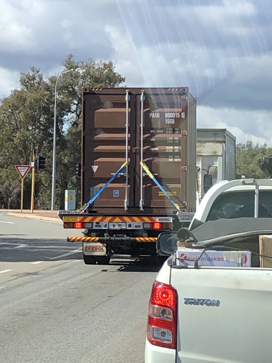 How to tie a container onto your tilt tray in Perth