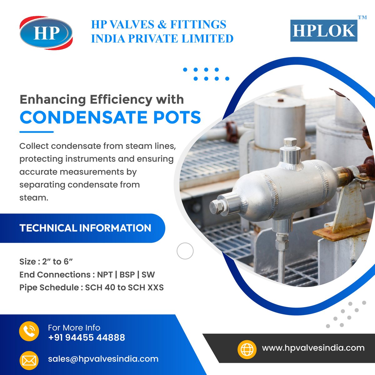 Streamline Your Operations: Condensate Pots Ensure Smooth Flow and Pressure Regulation.
#valves #oilandgas #oilindustry #manufacturing  #industry #hpvalves #Tubefitting #tube #design #ferrules #design #injectionquills
#oilandgasindustry #oilandgascompanies #onshore #offshore