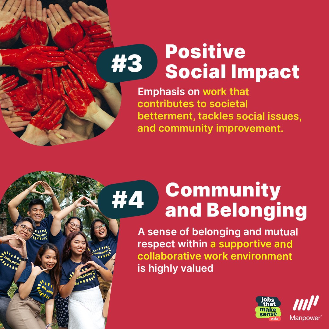 🤓 Did you know? The notion of #PurposefulWork is not limited to jobs with positive social impact. 

Find out how meaning at work is derived in our latest report with #JTMS Asia: manpower.com.my/purpose_at_wor…
 
#MakeSensewithManpower #MeaningfulWork #FutureofWork