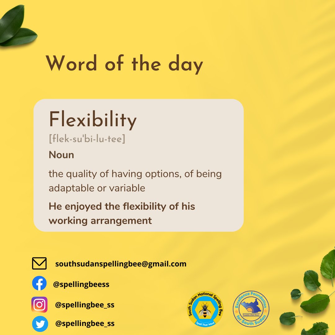 #WordoftheDay 
#spellthatword