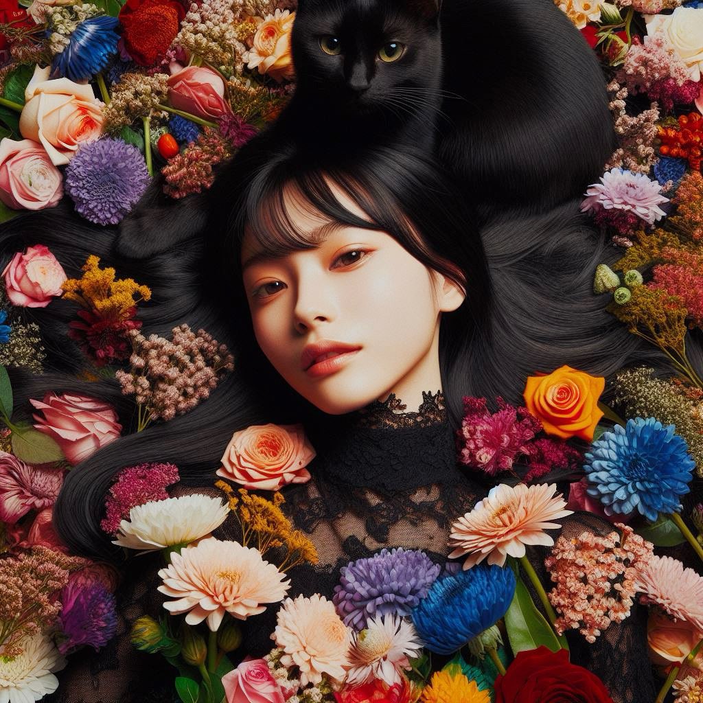 instagram.com/aitoyumetokibo…

#AIart #AIArtwork #AIArtGallery #aiartcommunity #AIartists #blackcat #cat