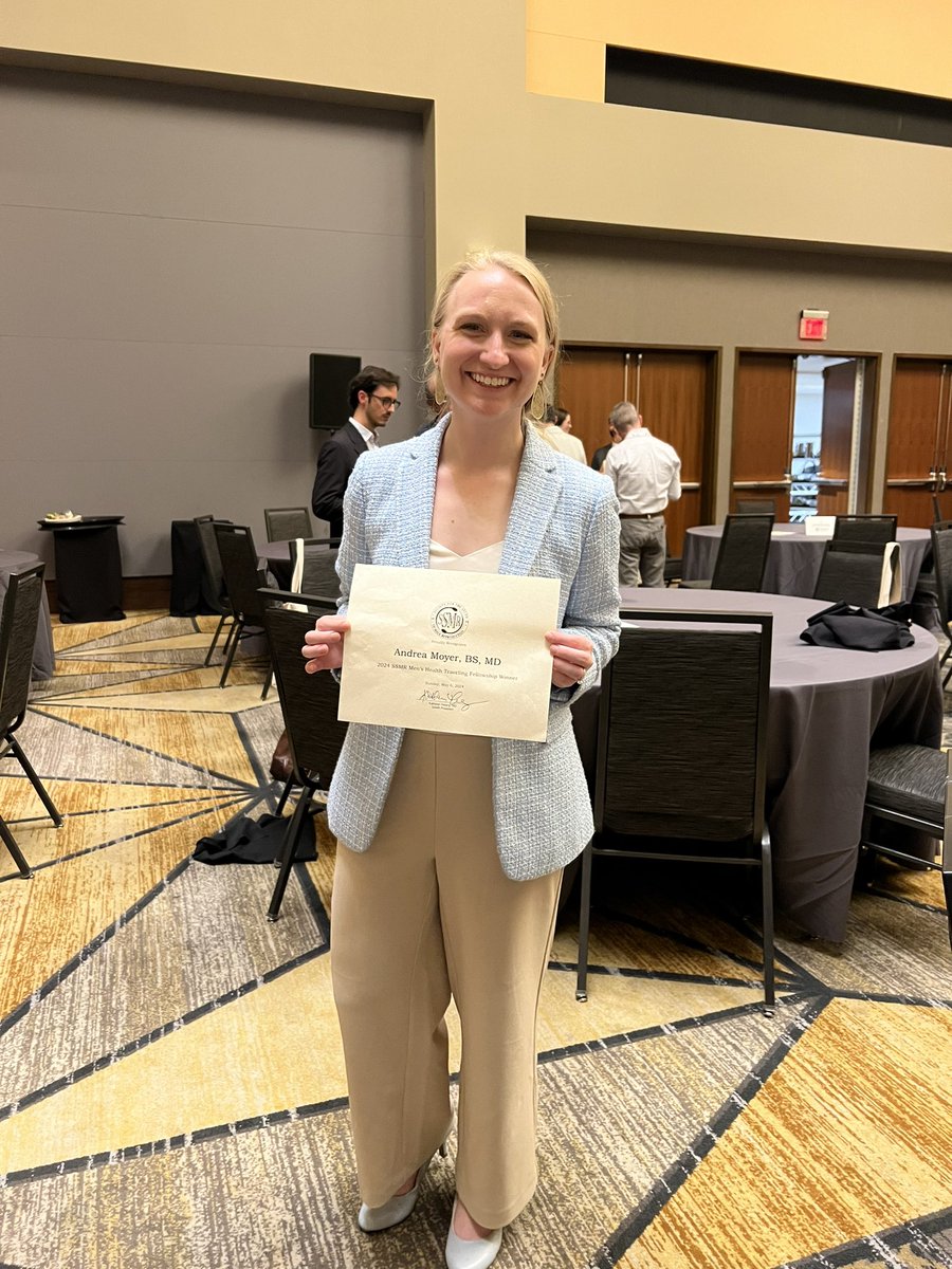 Andrea Moyer (@andrea_moyer2) on Twitter photo I’m honored to have received the SSMR travel fellowship! Truly an amazing weekend meeting these incredible residents and attendings and getting to experience such a fanatastic meeting! #AUA2024
<a href="/AmerUrological/">Amer. Urol. Assn.</a> <a href="/SSMR_malefactor/">Society for the Study of Male Reproduction</a>
<a href="/SmithInstUro/">Northwell Urology</a> I’m honored to have received the SSMR travel fellowship! Truly an amazing weekend meeting these incredible residents and attendings and getting to experience such a fanatastic meeting! #AUA2024
<a href="/AmerUrological/">Amer. Urol. Assn.</a> <a href="/SSMR_malefactor/">Society for the Study of Male Reproduction</a>
<a href="/SmithInstUro/">Northwell Urology</a>