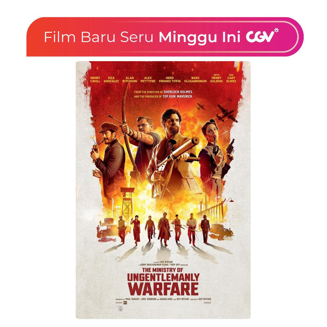 Dilihat-lihat akan ada libur lagi nih di minggu ini. Cocok banget buat kamu yang mau marathon film baru👀 Seru banget kan pilihan filmnya? Jangan lupa untuk selalu cek cgv.id atau CGV App untuk jadwal dan lokasi tayangnya😊 #SemuaSerudiCGV