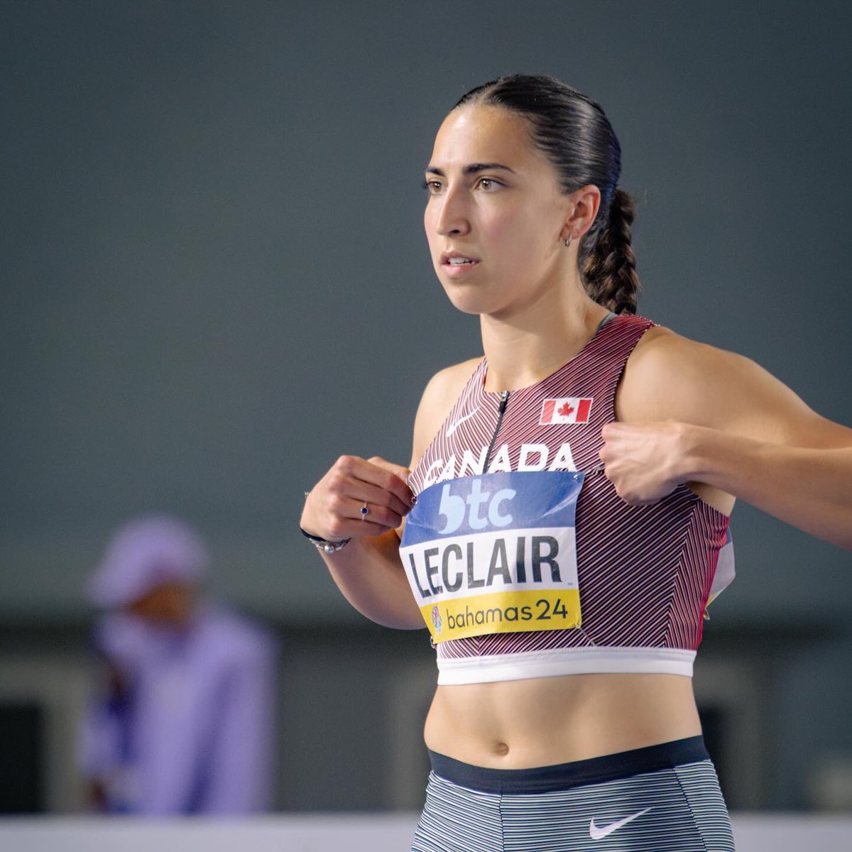In the Women’s 4x100 Final, Team 🇨🇦’s quartet of McCreath, LeClair, LeDuc & Ntambue finish 7th with a time of 43.09s 👏 After earning an Olympic qualification yesterday we will see 🇨🇦 compete in the Women’s 4x100 Relays at Paris 2024 this summer! 📸: Kenny Zhong