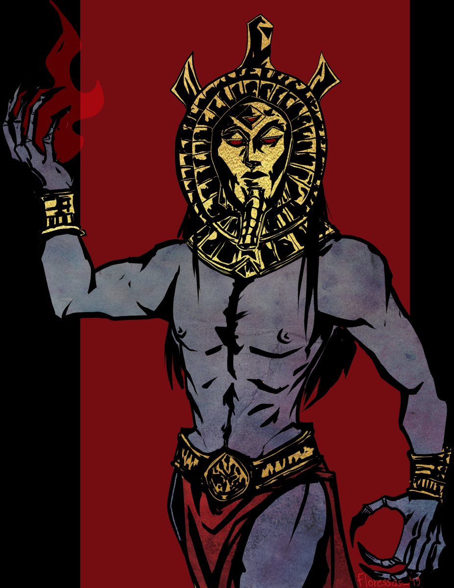 also reposting my old dagoth ur fanart while im at it,,,