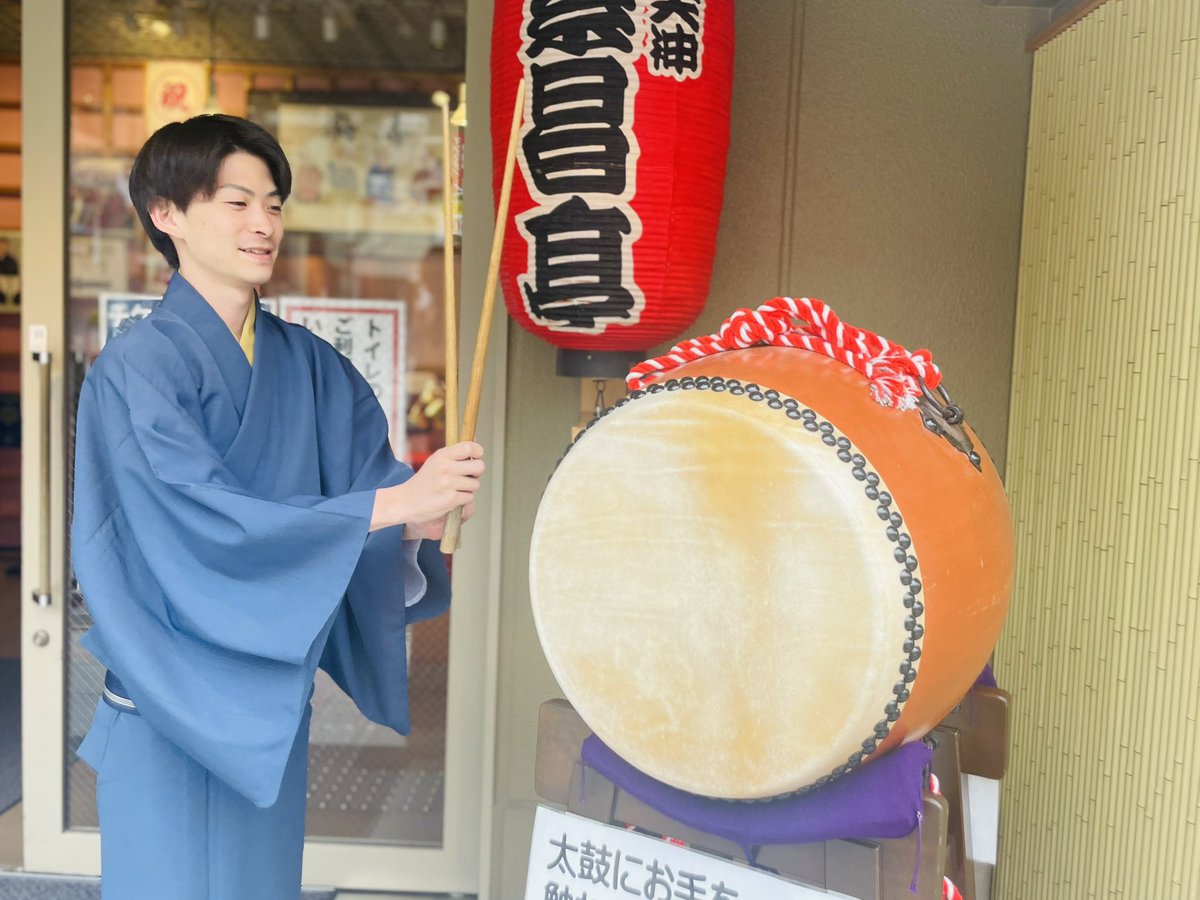 今日の一番太鼓は月亭柳正さん！