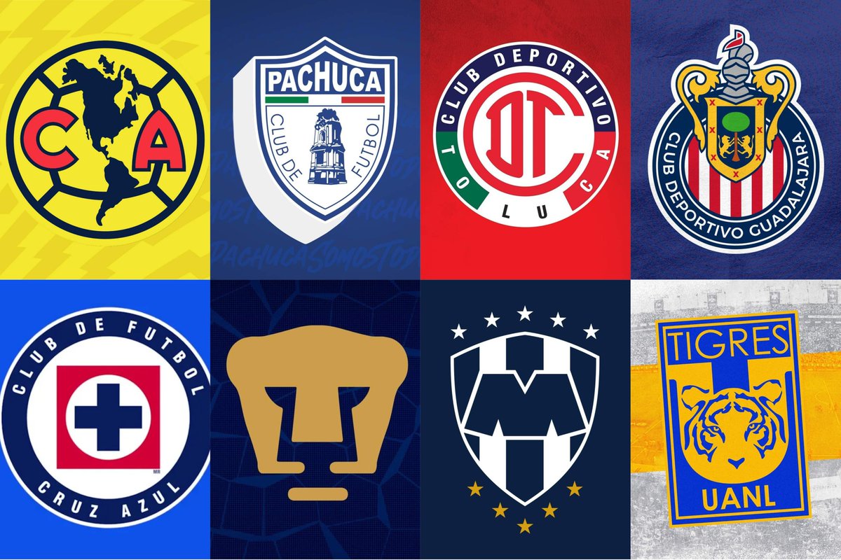 ¡LA MEJOR LIGUILLA DE LA HISTORIA! 😱😍🇲🇽

🦅 América vs Pachuca 🐹
🚂 Cruz Azul vs Pumas 🐆
👹 Toluca vs Chivas 🐐
🤠 Rayados vs Tigres 🐯

Los 8 GRANDES del fútbol MEXICANO